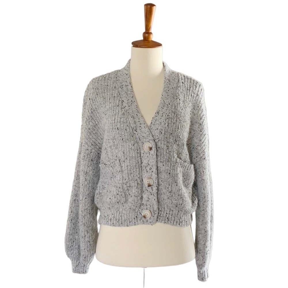 B B Dakota Steve Madden Button Down Cardigan Sweater Size XS Gray‎